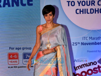 Mandira Bedi snapped with her son at an event