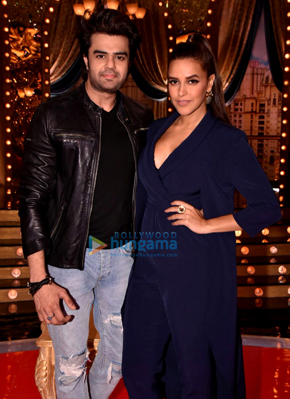 manish paul and neha dhupia snapped on the sets 4