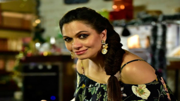 Maria Goretti on the sets of Living Foodz for Christmas shoot