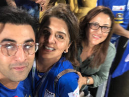 Neetu Kapoor shares an adorable selfie with son Ranbir Kapoor from the ISL match and it is sweet!