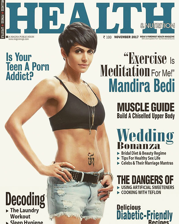 OMG! Mandira Bedi looks smoking hot on the cover of Health & Nutrition
