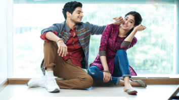 On the sets of Dhadak: Ishaan Khatter and Janhvi Kapoor goofing around in this candid shot is adorable