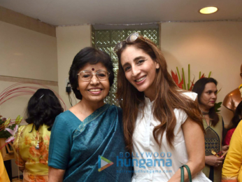 Preeti Jhangiani and Farah Khan Ali at a bonsai exhibition