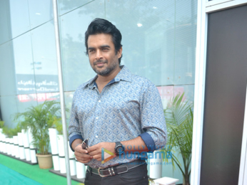 R Madhavan snapped at Dubai Property Show