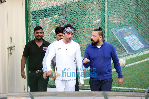 ranbir kapoor and ranveer singh snapped at a soccer match1 4