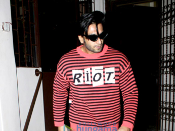 Ranveer Singh snapped outside a dubbing studio
