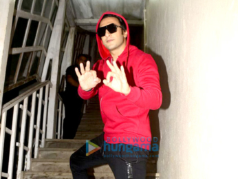 Ranveer Singh snapped sporting a red hoodie