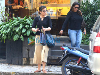 Raveena Tandon snapped at a jewellery store in Khar