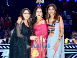 Rekha snapped on the sets of Super Dancer 2