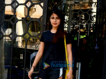 Rhea Chakraborty spotted at The Korner House