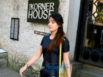 Rhea Chakraborty spotted at The Korner House