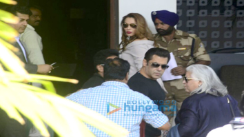 Salman Khan and Iulia Vantur snapped at the Kalina airport gate