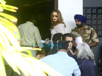 Salman Khan and Iulia Vantur snapped at the Kalina airport gate