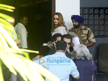 Salman Khan and Iulia Vantur snapped at the Kalina airport gate