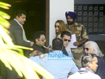 Salman Khan and Iulia Vantur snapped at the Kalina airport gate