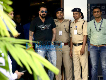 Sanjay Dutt arrives from Jodhpur in a charter flight