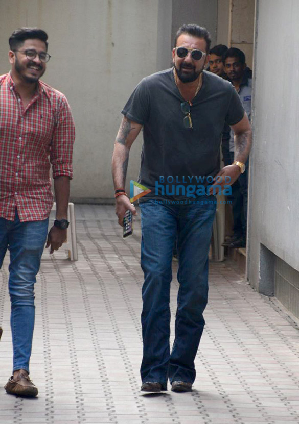 Sanjay Dutt snapped at the office of Vishesh Films Sanjay Dutt snapped at the office of Vishesh Films