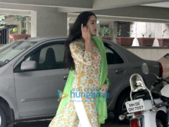 Sara Ali Khan snapped at Abhishek Kapoor's office
