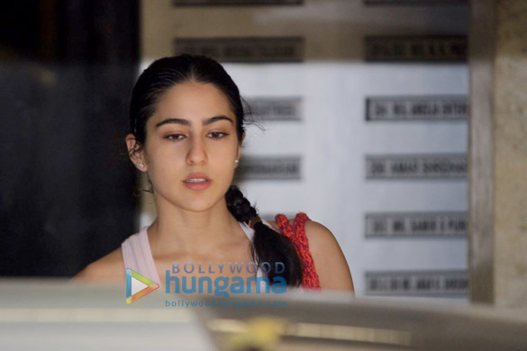 Sara Ali Khan snapped heading for her gym Sara Ali Khan snapped heading for her gym