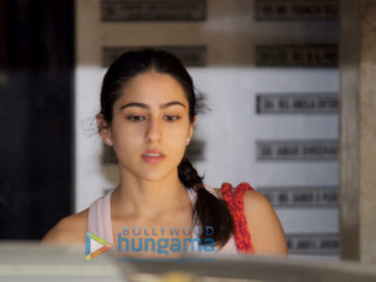 Sara Ali Khan snapped heading for her gym