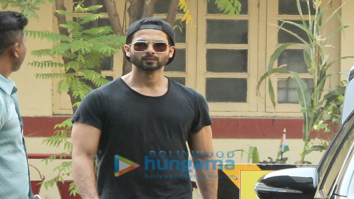 Shahid Kapoor, Kunal Khemu and Karan Singh Grover snapped outside their gym
