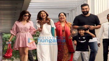 Shilpa Shetty and family snapped in Bandra