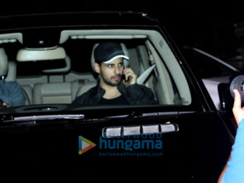 Sidharth Malhotra spotted at a dance class in Bandra