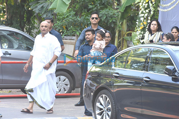 Spotted Aditya Chopra Rani Mukerji And Their Daughter Adira Attend Late Ram Mukerjis Prayer 