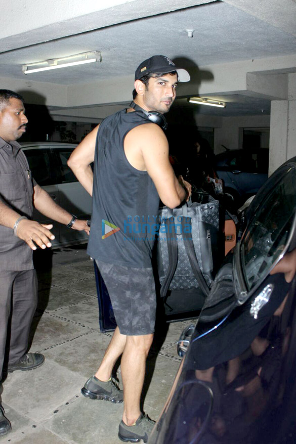 sushant singh rajput and sara ali khan snapped outside abhishek kapoors office 5