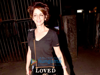 Sussanne Khan snapped outside a salon