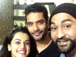 Taapsee Pannu and Angad Bedi join hockey player Sandeep Singh’s family for lunch