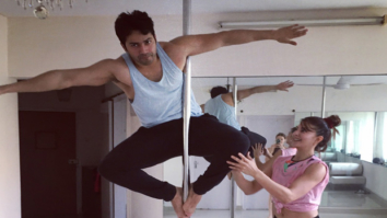 Varun Dhawan learns pole dancing from Jacqueline Fernandez