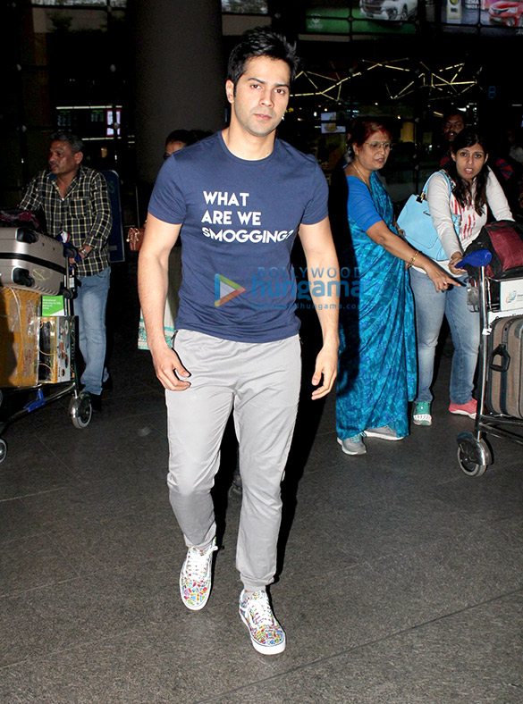 Varun Dhawan, Ed Sheeran and others snapped at the airport Varun Dhawan, Ed Sheeran and others snapped at the airport