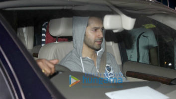 Varun Dhawan snapped outside his gym