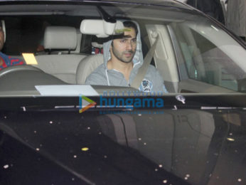 Varun Dhawan snapped outside his gym