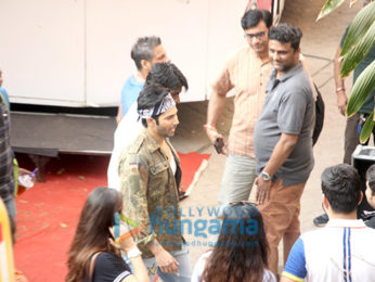 Varun Dhawan spotted at Mehboob studio in Bandra