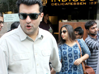 Vidya Balan and Siddharth Roy Kapur spotted at Indigo
