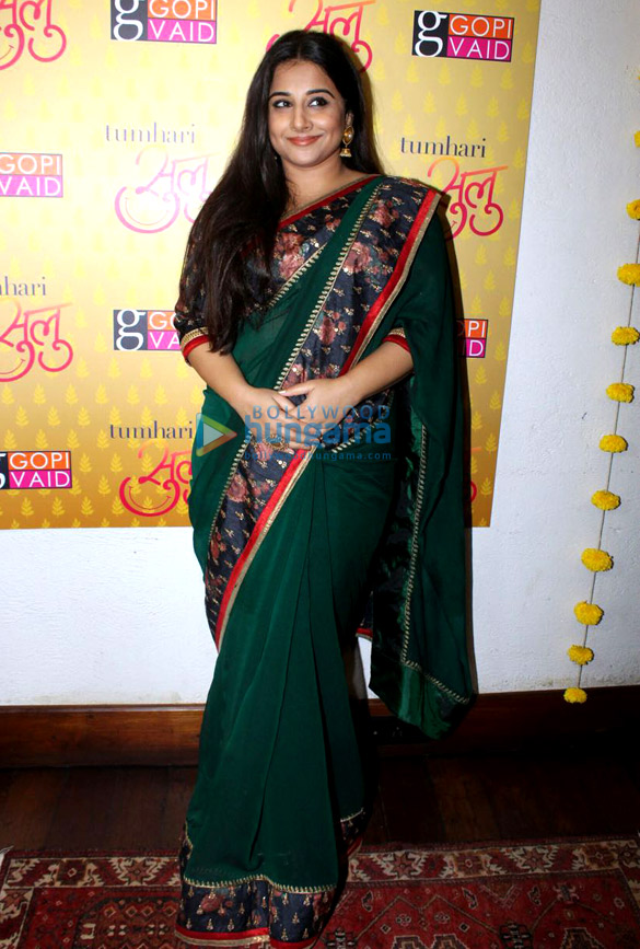 vidya balan and manav kaul promote tumhari sulu at an outlet of gopi vaid 2