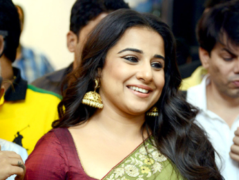 Vidya Balan visits a salon in Delhi