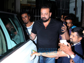 sanjay dutt spotted at ashutosh govarikar office done