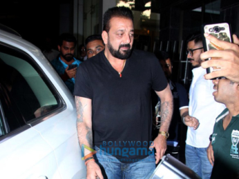 sanjay dutt spotted at ashutosh govarikar office done