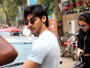 Ahaan Shetty spotted with Tania Shroff at Bandra