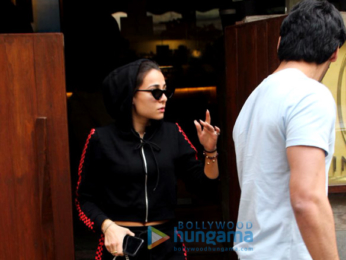 Ahaan Shetty spotted with Tania Shroff at Bandra