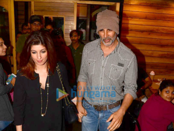Akshay Kumar and Twinkle Khanna spotted at Farmers Café, Bandra