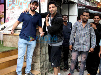 Ali Fazal snapped at a restaurant in Bandra