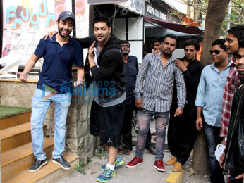 Ali Fazal snapped at a restaurant in Bandra