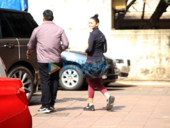Alia Bhatt snapped at the gym
