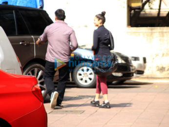 Alia Bhatt snapped at the gym