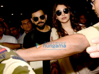 Anushka Sharma and Virat Kohli snapped at the airport