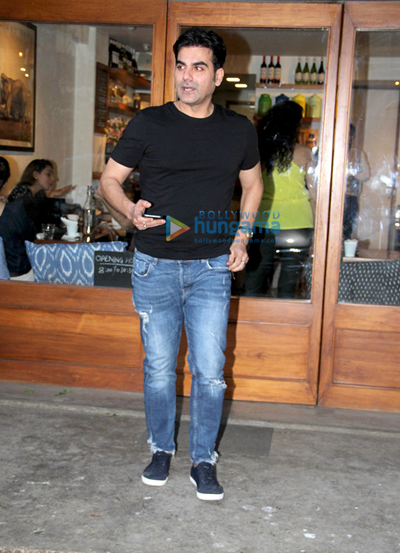 Arbaaz Khan spotted at Sequel Bistro & Juice Bar in Bandra